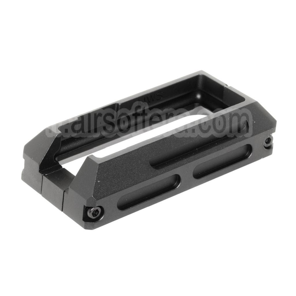 5KU CNC Aluminium Magwell Convient pour Tokyo Marui M4 M16 Série MWS GBB Fusil Airsoft Noir