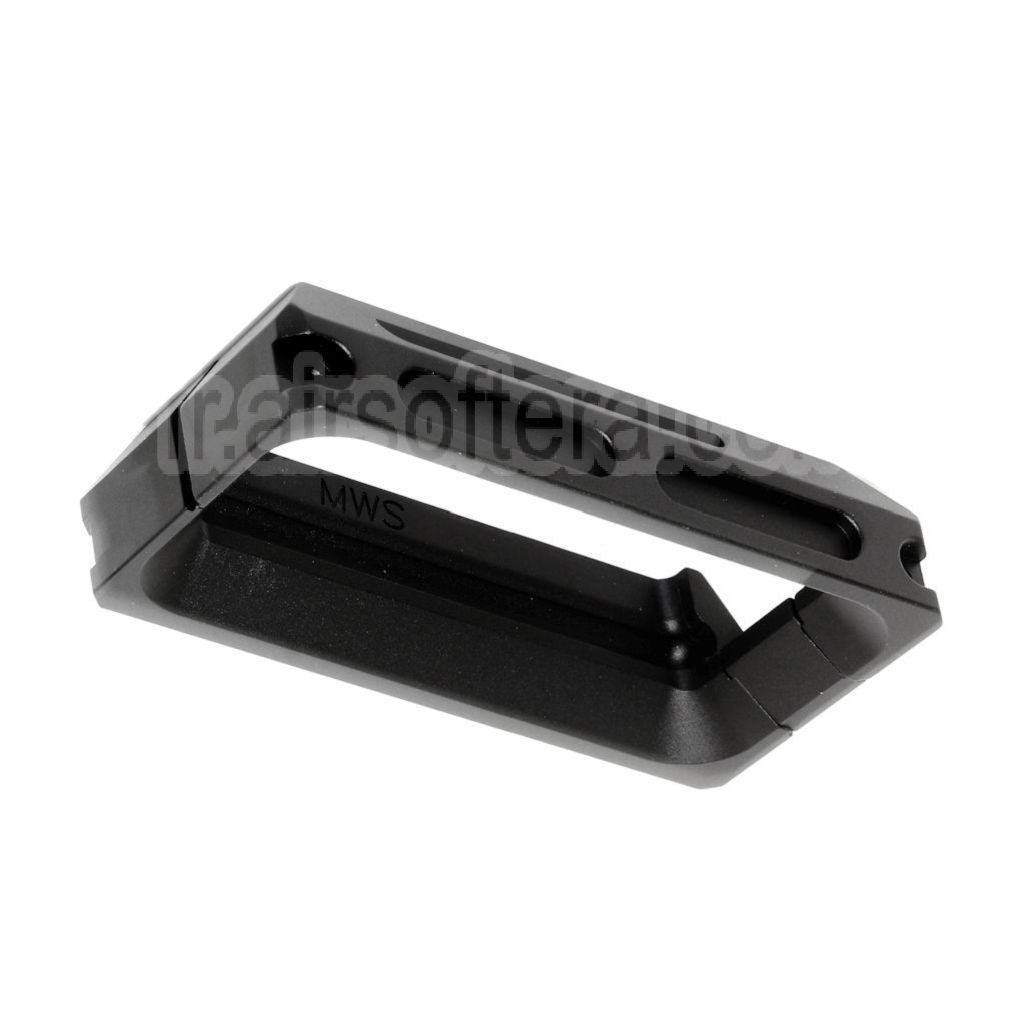 5KU CNC Aluminum Magwell Convient pour Tokyo Marui M4 M16 Série MWS GBB Fusil Airsoft Noir