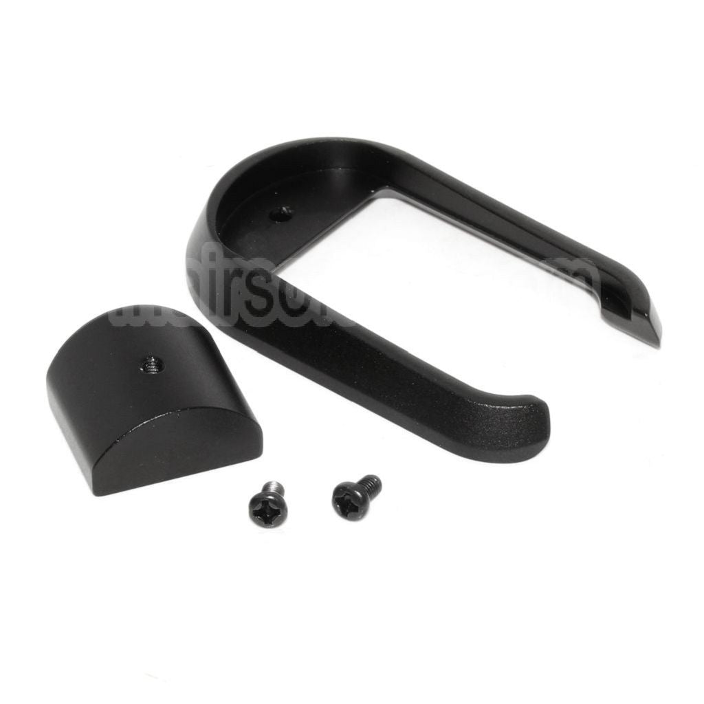 AIP Aluminium SPY Style Magwell V2 Convient pour Tokyo Marui G17 G18C Série GBB Pistolet Airsoft Noir