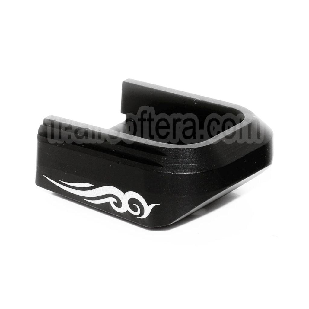 AIP Lasered Chargeur Base Plaque Couvre Type-3 Convient pour ARMY EMG SAI STI TTI AW WE Tokyo Marui Hi-Capa GBB Co2 Gaz Pistolet Chargeur Noir