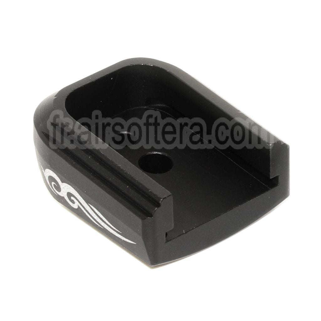 AIP Lasered Chargeur Base Plaque Couvre Type-3 Convient pour ARMY EMG SAI STI TTI AW WE Tokyo Marui Hi-Capa GBB Co2 Gaz Pistolet Chargeur Noir