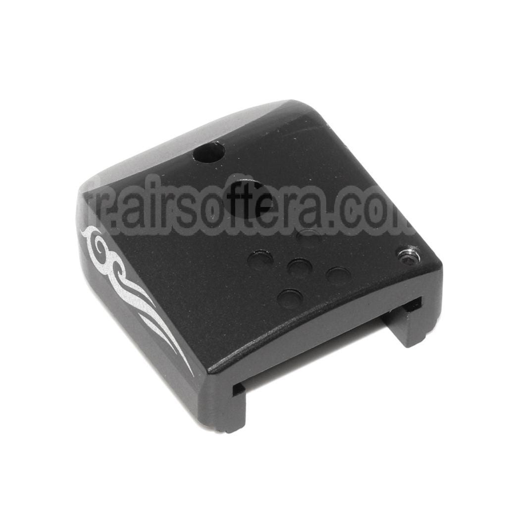 AIP Lasered Chargeur Base Plaque Couvre Type-3 Convient pour ARMY EMG SAI STI TTI AW WE Tokyo Marui Hi-Capa GBB Co2 Gaz Pistolet Chargeur Noir