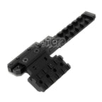 PPS CNC Aluminum Hausse Extended Rail Montage Set Convient pour AK Série AEG Fusil Airsoft Noir