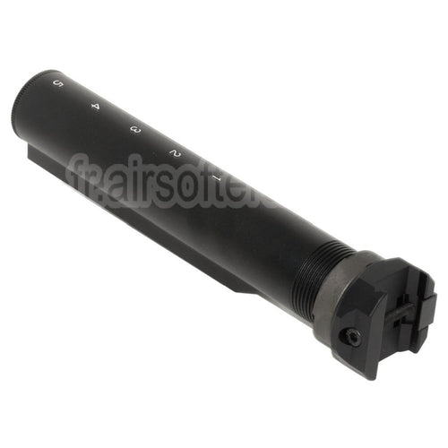 5KU 5-Positions Crosse Buffer Tube avec 20mm Picatinny Rail Adaptateur Convient pour M4 Fusil Rétractable Crosse Noir