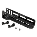 5KU 158mm Aluminium AKM M-LOK Bas Garde-Main System Convient pour D-Boys CYMA E&amp;L GHK LCT Tokyo Marui AK Série GBB AEG Fusil Airsoft Noir