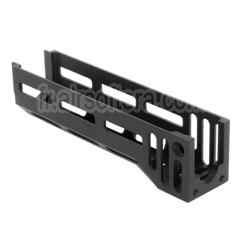 5KU 158mm Aluminium AKM M-LOK Bas Garde-Main System Convient pour D-Boys CYMA E&amp;L GHK LCT Tokyo Marui AK Série GBB AEG Fusil Airsoft Noir