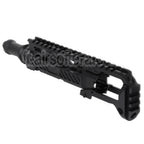 Kit de conversion de carabine 5KU Type-A avec M1913 Rail Crosse Adaptateur Convient pour Action Army AAP-01 Série GBB Pistolet Airsoft