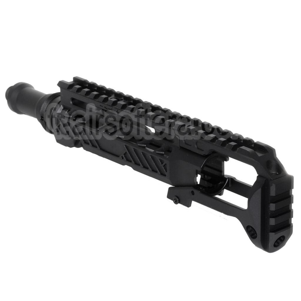 Kit de conversion de carabine 5KU Type-A avec M1913 Rail Crosse Adaptateur Convient pour Action Army AAP-01 Série GBB Pistolet Airsoft