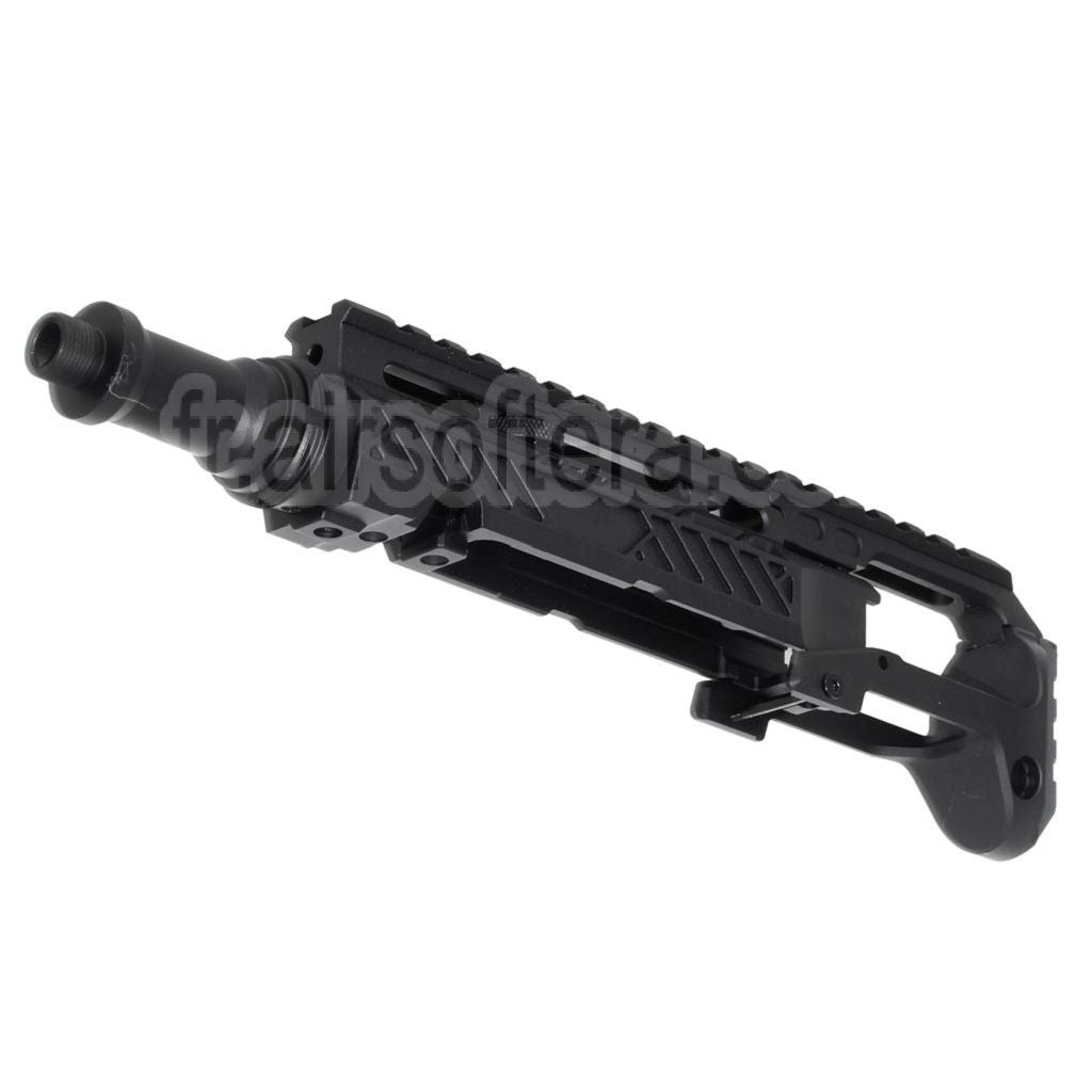 Kit de conversion de carabine 5KU Type-A avec M1913 Rail Crosse Adaptateur Convient pour Action Army AAP-01 Série GBB Pistolet Airsoft