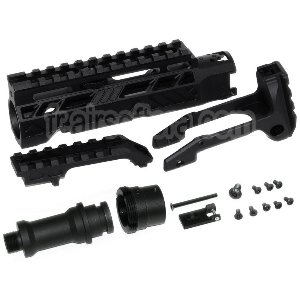 Kit de conversion de carabine 5KU Type-A avec M1913 Rail Crosse Adaptateur Convient pour Action Army AAP-01 Série GBB Pistolet Airsoft