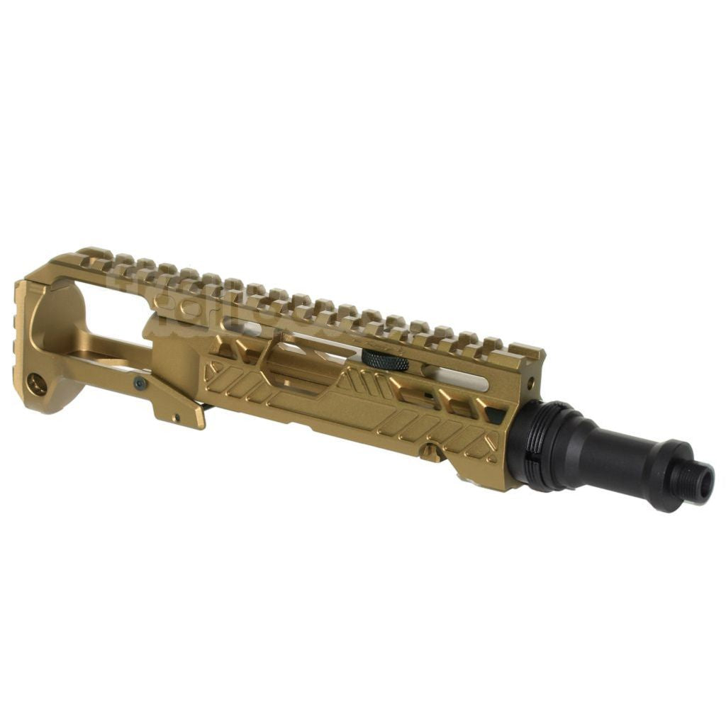 Kit de conversion de carabine 5KU Type-A avec M1913 Rail Crosse Adaptateur Convient pour Action Army AAP-01 Série GBB Pistolet Airsoft