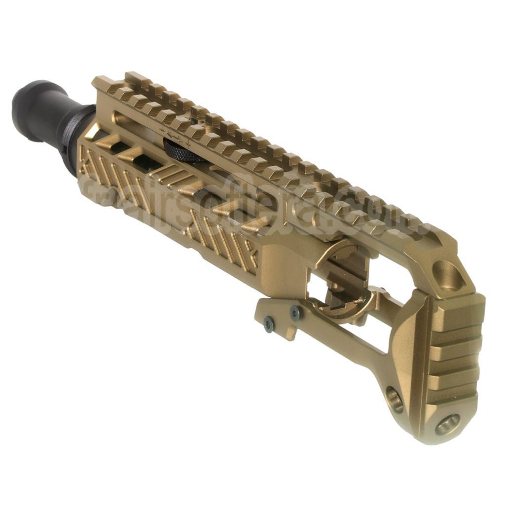 Kit de conversion de carabine 5KU Type-A avec M1913 Rail Crosse Adaptateur Convient pour Action Army AAP-01 Série GBB Pistolet Airsoft