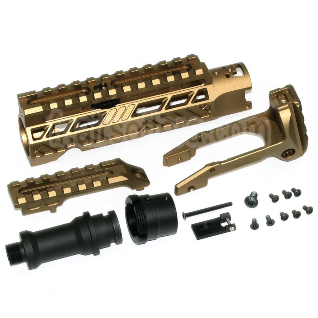 Kit de conversion de carabine 5KU Type-A avec M1913 Rail Crosse Adaptateur Convient pour Action Army AAP-01 Série GBB Pistolet Airsoft