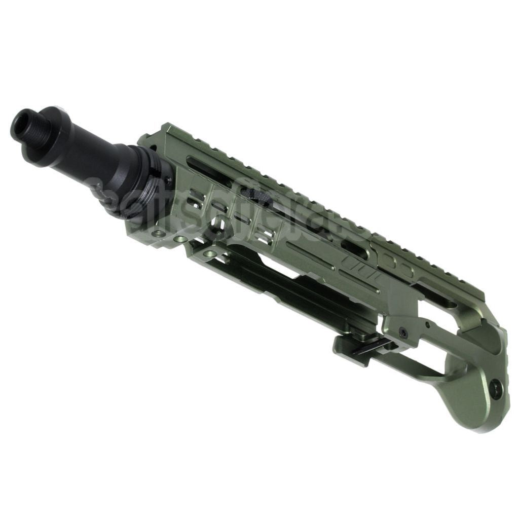 Kit de conversion de carabine 5KU Type-B avec M1913 Rail Crosse Adaptateur Convient pour Action Army AAP-01 Série GBB Pistolet Airsoft