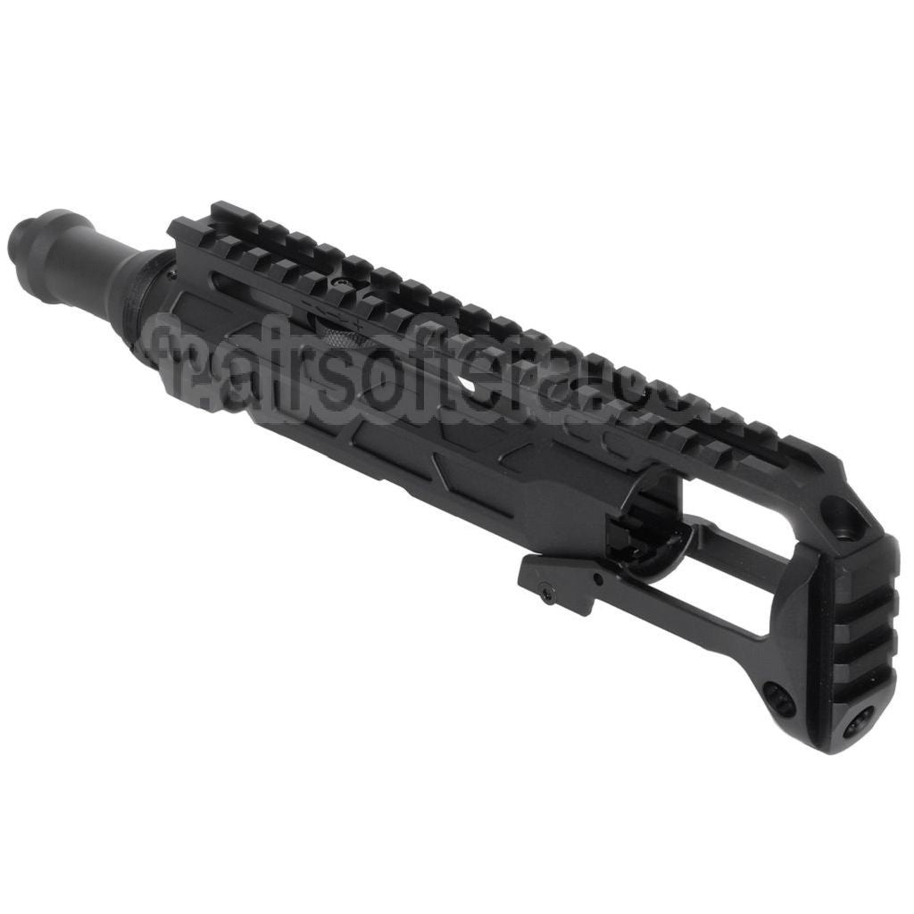 Kit de conversion de carabine 5KU Type-C avec M1913 Rail Crosse Adaptateur Convient pour Action Army AAP-01 Série GBB Pistolet Airsoft