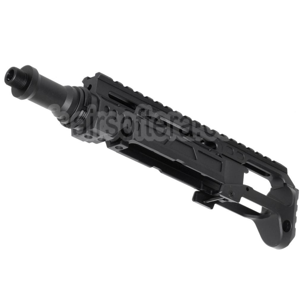 Kit de conversion de carabine 5KU Type-C avec M1913 Rail Crosse Adaptateur Convient pour Action Army AAP-01 Série GBB Pistolet Airsoft