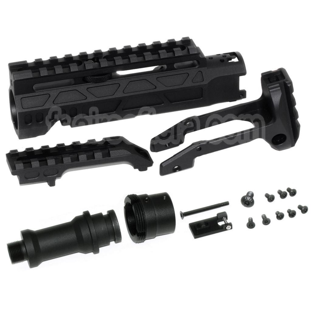 Kit de conversion de carabine 5KU Type-C avec M1913 Rail Crosse Adaptateur Convient pour Action Army AAP-01 Série GBB Pistolet Airsoft