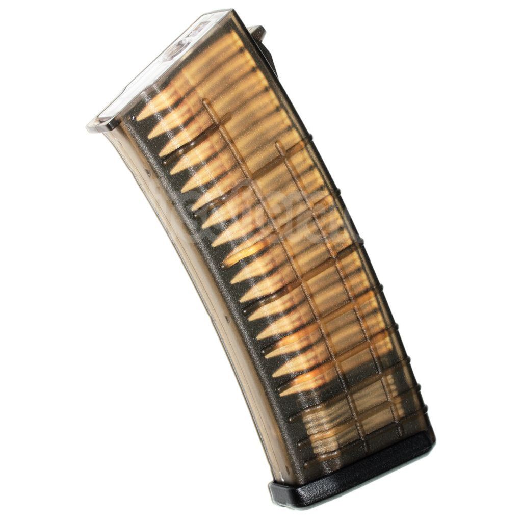 CYMA 170 Billes Mip-Cap Bulgare Waffle Chargeur Convient pour AK Série AEG Fusil Airsoft Translucide Brun