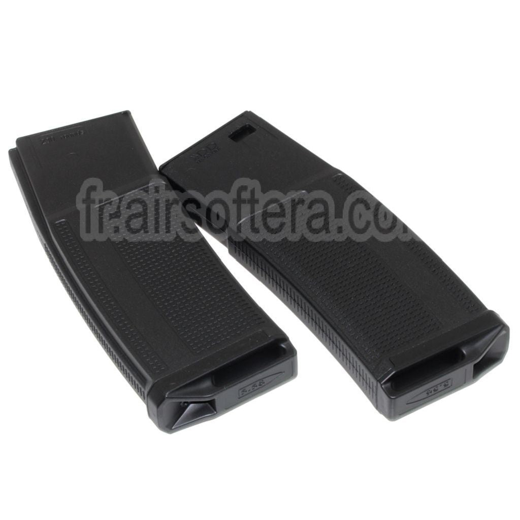 CYMA 6 Pièces Pack EMG Daniel Defense 230 Billes Polymère Mid-Cap Chargeur Convient pour M4 M16 Série AEG Fusil Airsoft Noir