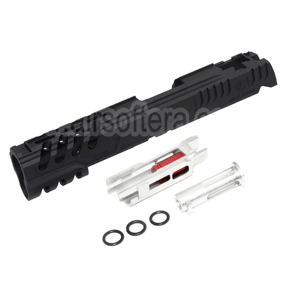 Ensemble de Glissière Limcat Speed ​​Cat en aluminium CNC 5KU, adapté pour Tokyo Marui hi-capa 5.1 1911 série GBB Pistolet Airsoft