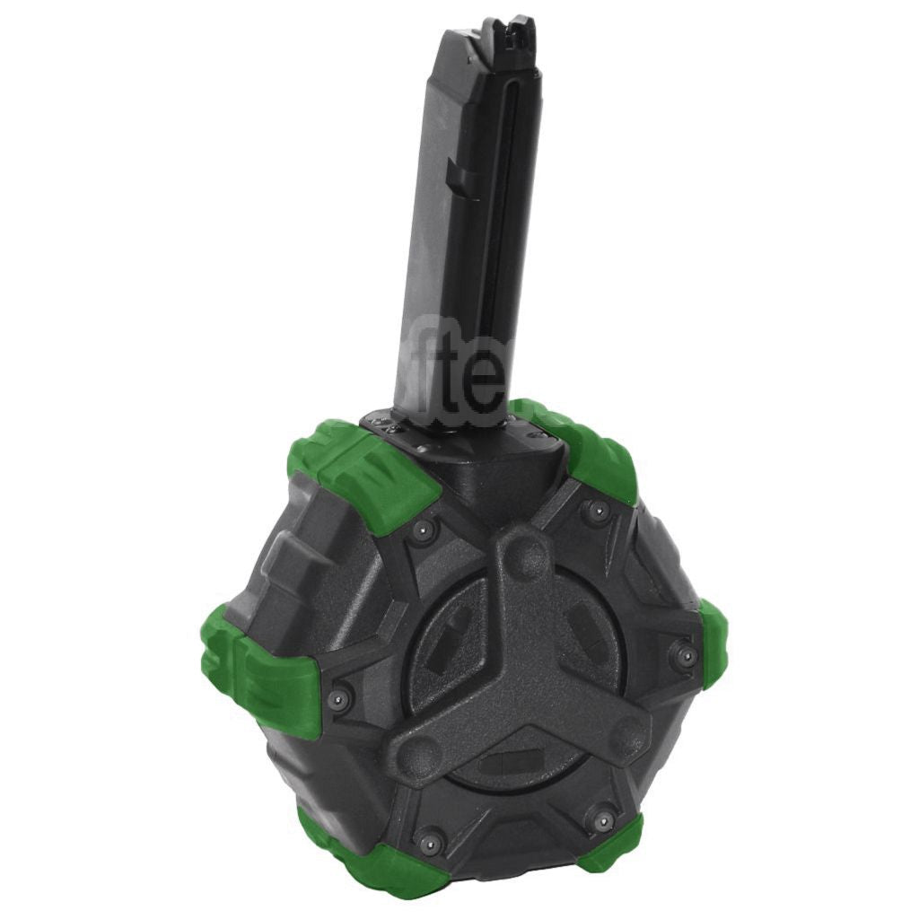 WE (WE-TECH) 350 Billes Gaz Chargeur Tambour Convient pour G17 G18C G-Série GBB Pistolet Airsoft