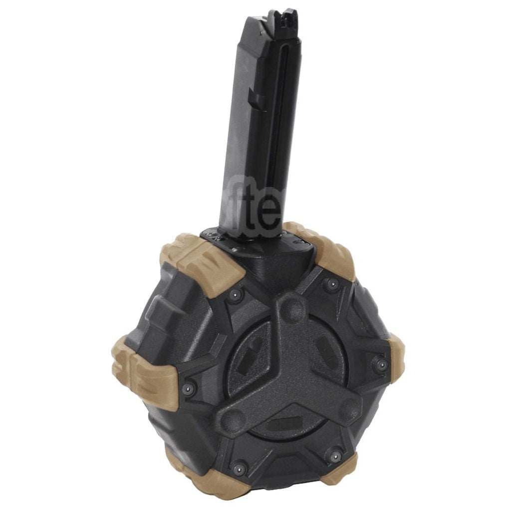 WE (WE-TECH) 350 Billes Gaz Chargeur Tambour Convient pour G17 G18C G-Série GBB Pistolet Airsoft