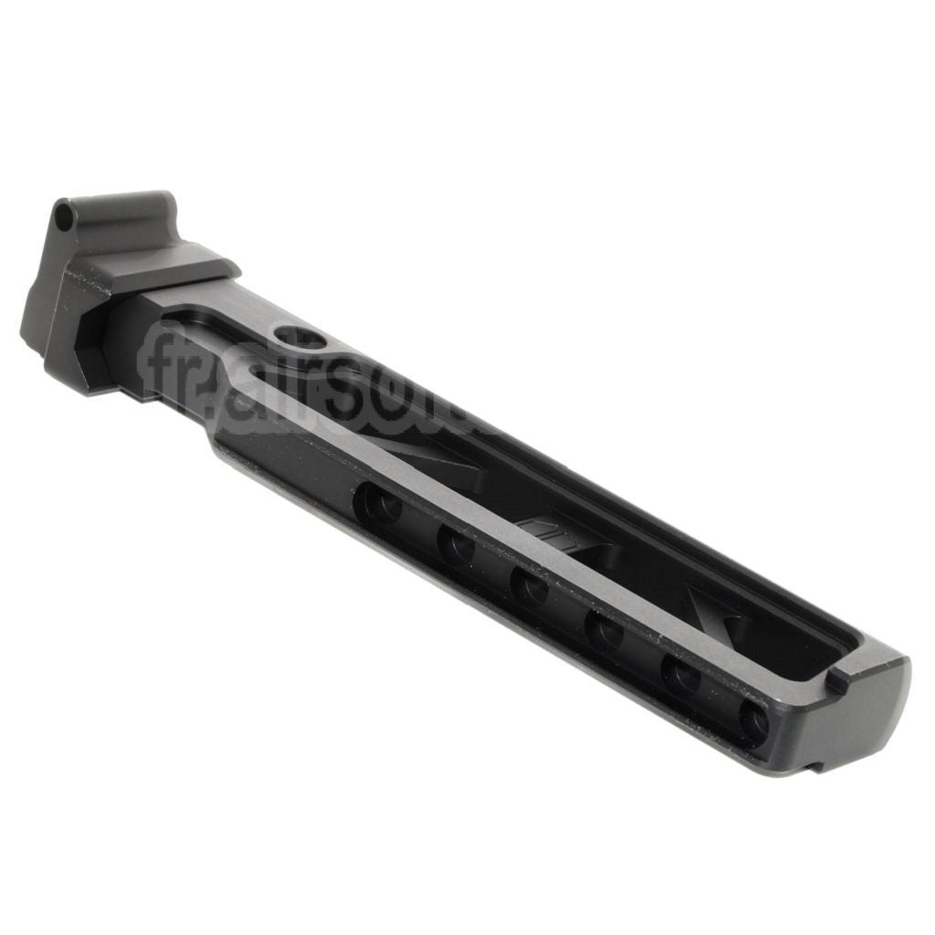 5KU Aluminium 6-Positions Skeleton ST-6 Pliable Crosse Tube avec Adaptateur Convient pour D-Boys GHK LCT CYMA AKS74 AK-105 Série AEG GBB Fusil Airsoft Noir