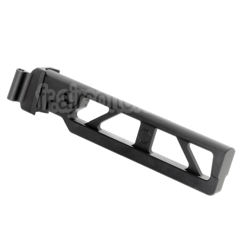 5KU Aluminium 6-Positions Skeleton ST-6 Pliable Crosse Tube avec Adaptateur Convient pour E&amp;L AKS74 AK-105 Série AEG GBB Fusil Airsoft Noir