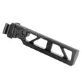 5KU Aluminium 6-Positions Skeleton ST-6 Pliable Crosse Tube avec Adaptateur Convient pour E&amp;L AKS74 AK-105 Série AEG GBB Fusil Airsoft Noir