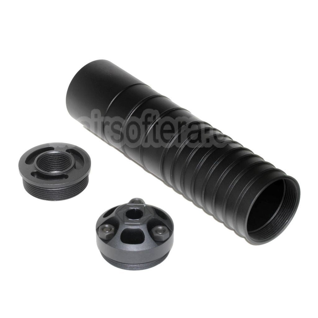 5KU 210mm DTKP hexagone faux suppresseur silencieux Type-2 Filetage + 24mm CW sens horaire