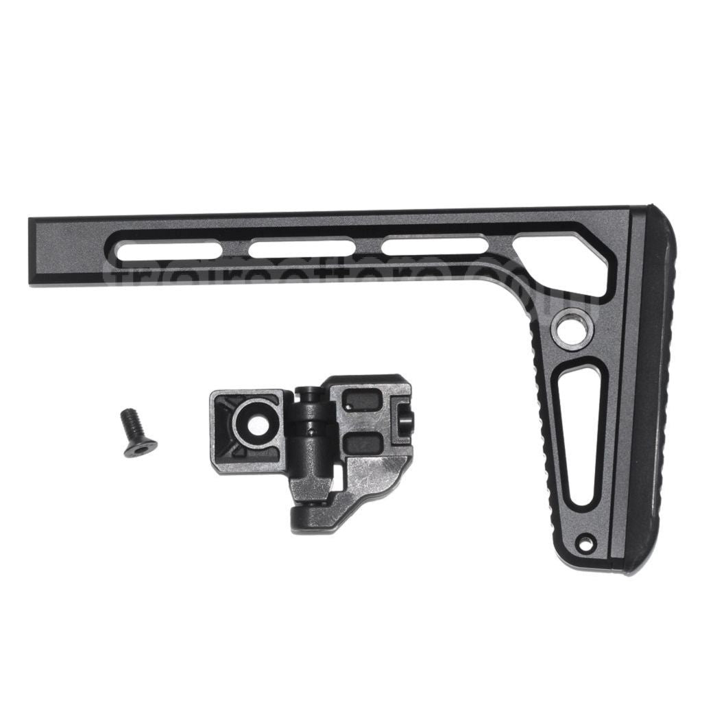 5KU 205mm Minimalist Plus Pliable Crosse Convient pour MCX / MPX M1913 Interface Fusil Airsoft Noir