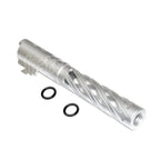 5KU 5 Pouces 123/127mm CNC Tornade Spirale Hollow Canon Extérieur +11mm CW sens horaire Convient pour Armorer Works AW WE-TECH Tokyo Marui Hi-Capa 5.1 GBB Pistolet Airsoft