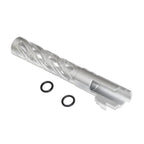 5KU 5 Pouces 123/127mm CNC Tornade Spirale Hollow Canon Extérieur +11mm CW sens horaire Convient pour Armorer Works AW WE-TECH Tokyo Marui Hi-Capa 5.1 GBB Pistolet Airsoft