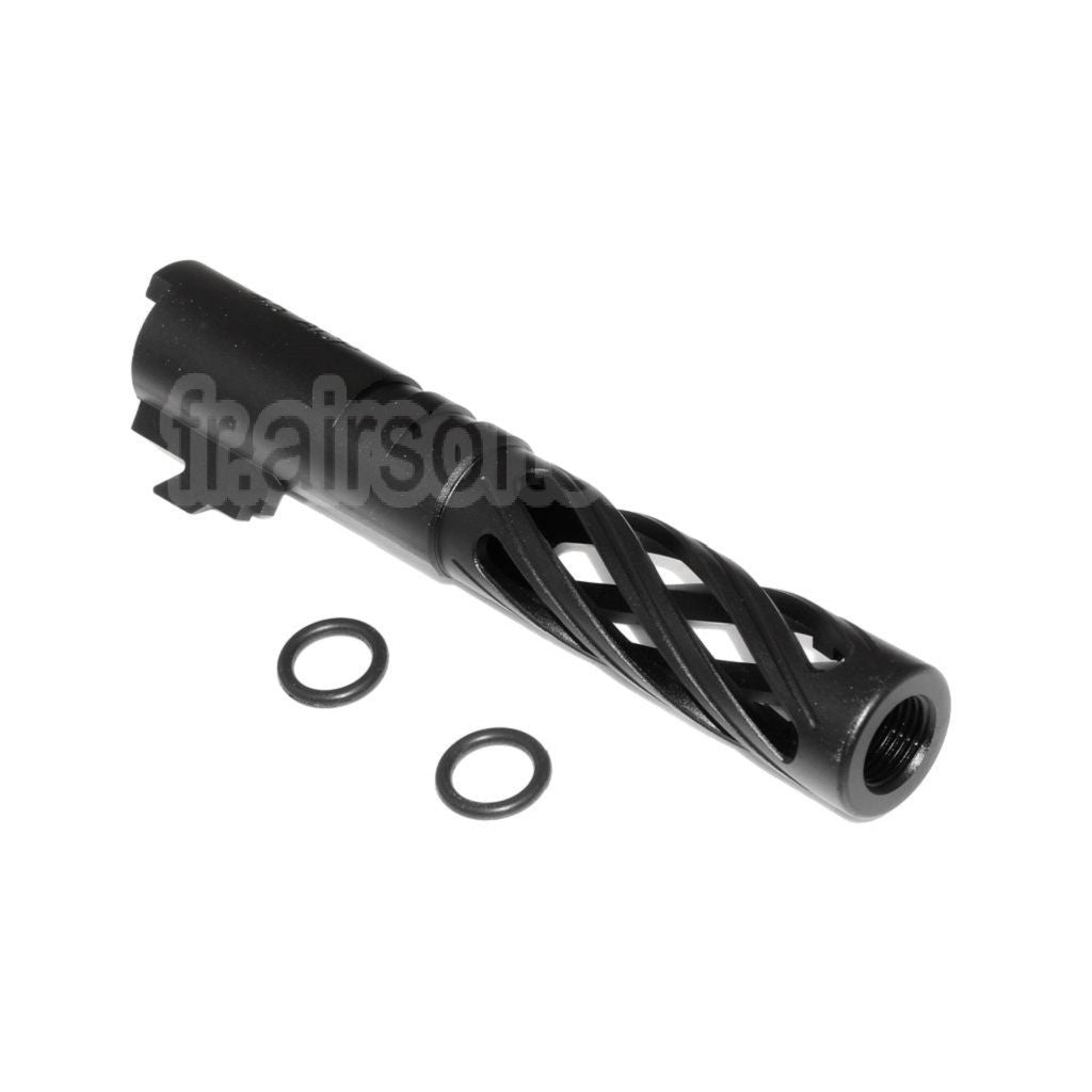 5KU 4.3 pouces 106mm/110mm CNC Tornade spirale creuse Canon extérieur + 11mm CW convient pour Tokyo Marui hi-capa 4.3 GBB Pistolet Airsoft