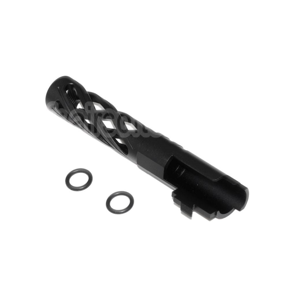 5KU 4.3 pouces 106mm/110mm CNC Tornade spirale creuse Canon extérieur + 11mm CW convient pour Tokyo Marui hi-capa 4.3 GBB Pistolet Airsoft