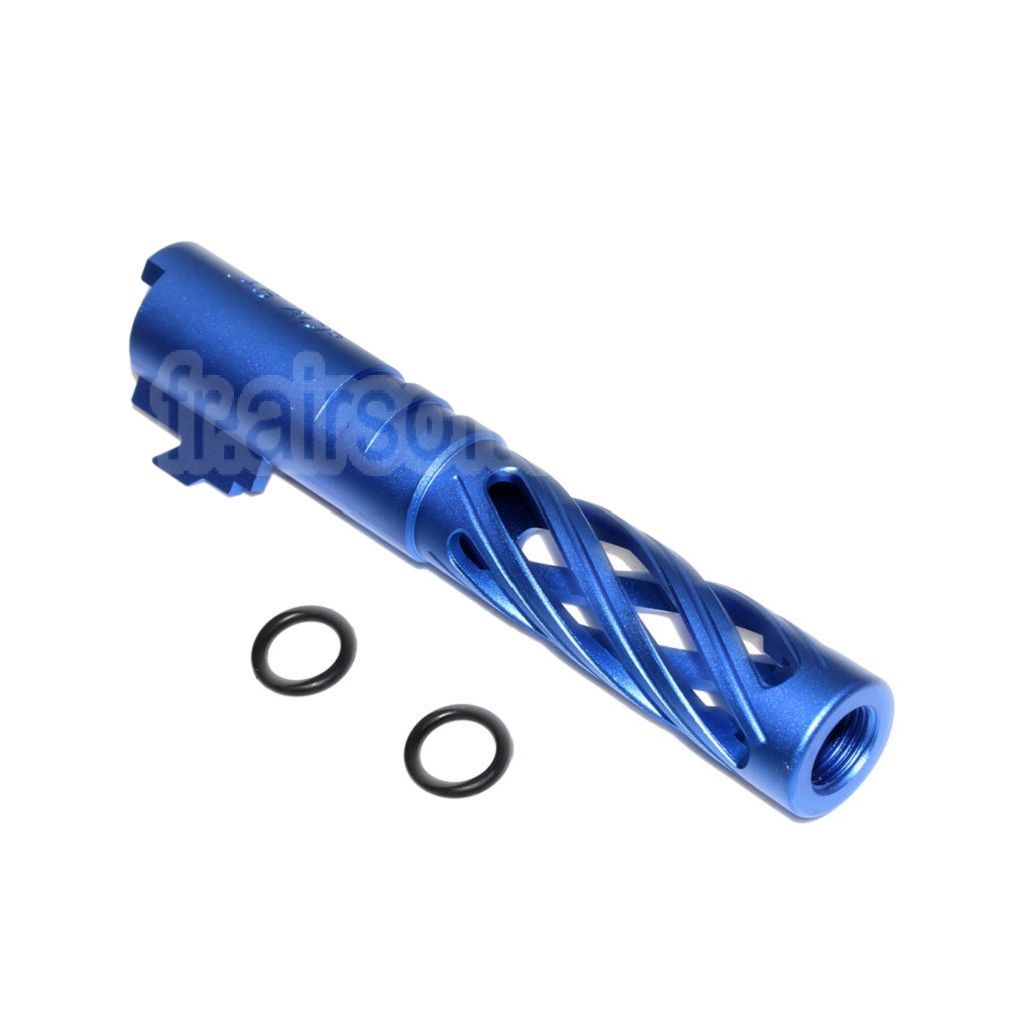5KU 4.3 pouces 106mm/110mm CNC Tornade spirale creuse Canon extérieur + 11mm CW convient pour Tokyo Marui hi-capa 4.3 GBB Pistolet Airsoft