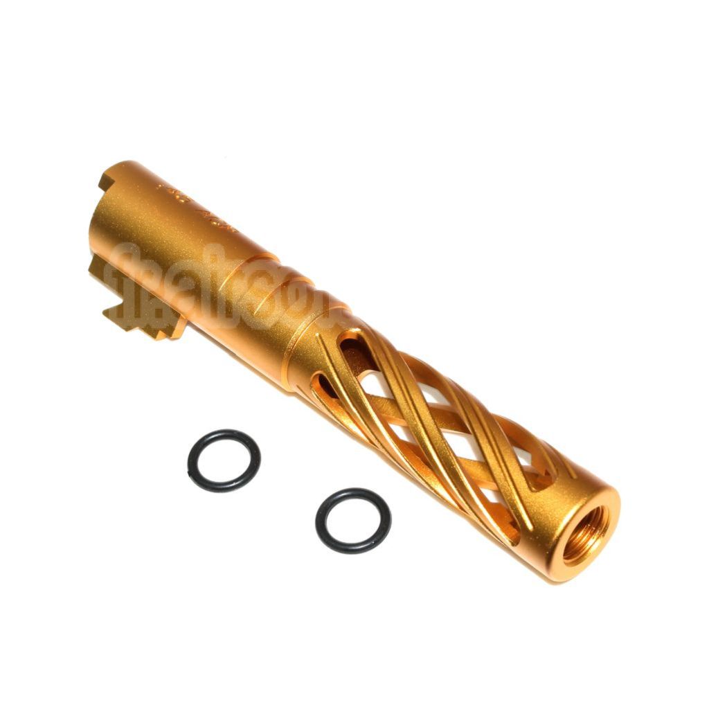 5KU 4.3 pouces 106mm/110mm CNC Tornade spirale creuse Canon extérieur + 11mm CW convient pour Tokyo Marui hi-capa 4.3 GBB Pistolet Airsoft