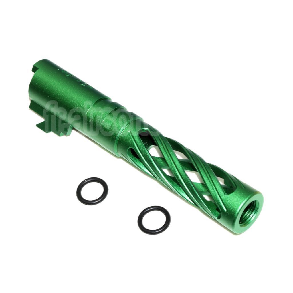 5KU 4.3 pouces 106mm/110mm CNC Tornade spirale creuse Canon extérieur + 11mm CW convient pour Tokyo Marui hi-capa 4.3 GBB Pistolet Airsoft