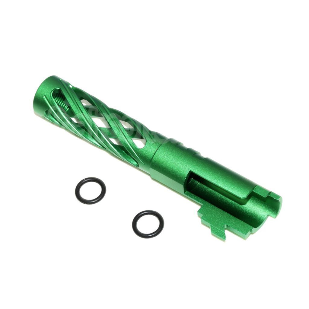 5KU 4.3 pouces 106mm/110mm CNC Tornade spirale creuse Canon extérieur + 11mm CW convient pour Tokyo Marui hi-capa 4.3 GBB Pistolet Airsoft