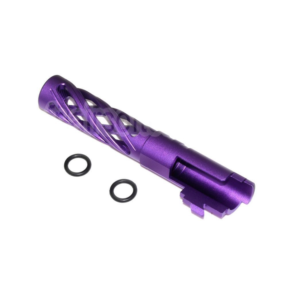5KU 4.3 pouces 106mm/110mm CNC Tornade spirale creuse Canon extérieur + 11mm CW convient pour Tokyo Marui hi-capa 4.3 GBB Pistolet Airsoft