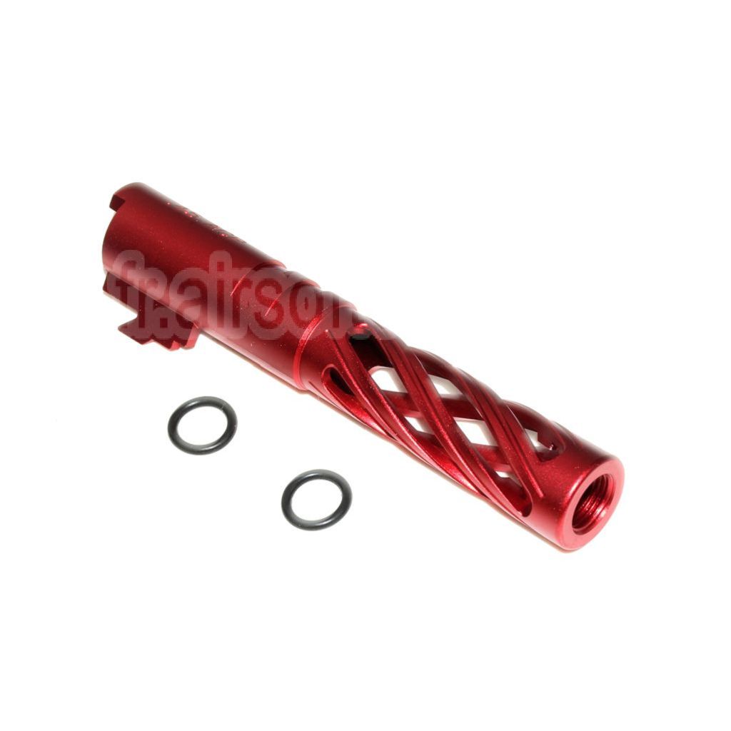 5KU 4.3 pouces 106mm/110mm CNC Tornade spirale creuse Canon extérieur + 11mm CW convient pour Tokyo Marui hi-capa 4.3 GBB Pistolet Airsoft