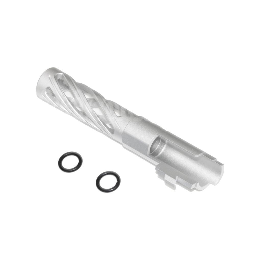 5KU 4.3 pouces 106mm/110mm CNC Tornade spirale creuse Canon extérieur + 11mm CW convient pour Tokyo Marui hi-capa 4.3 GBB Pistolet Airsoft