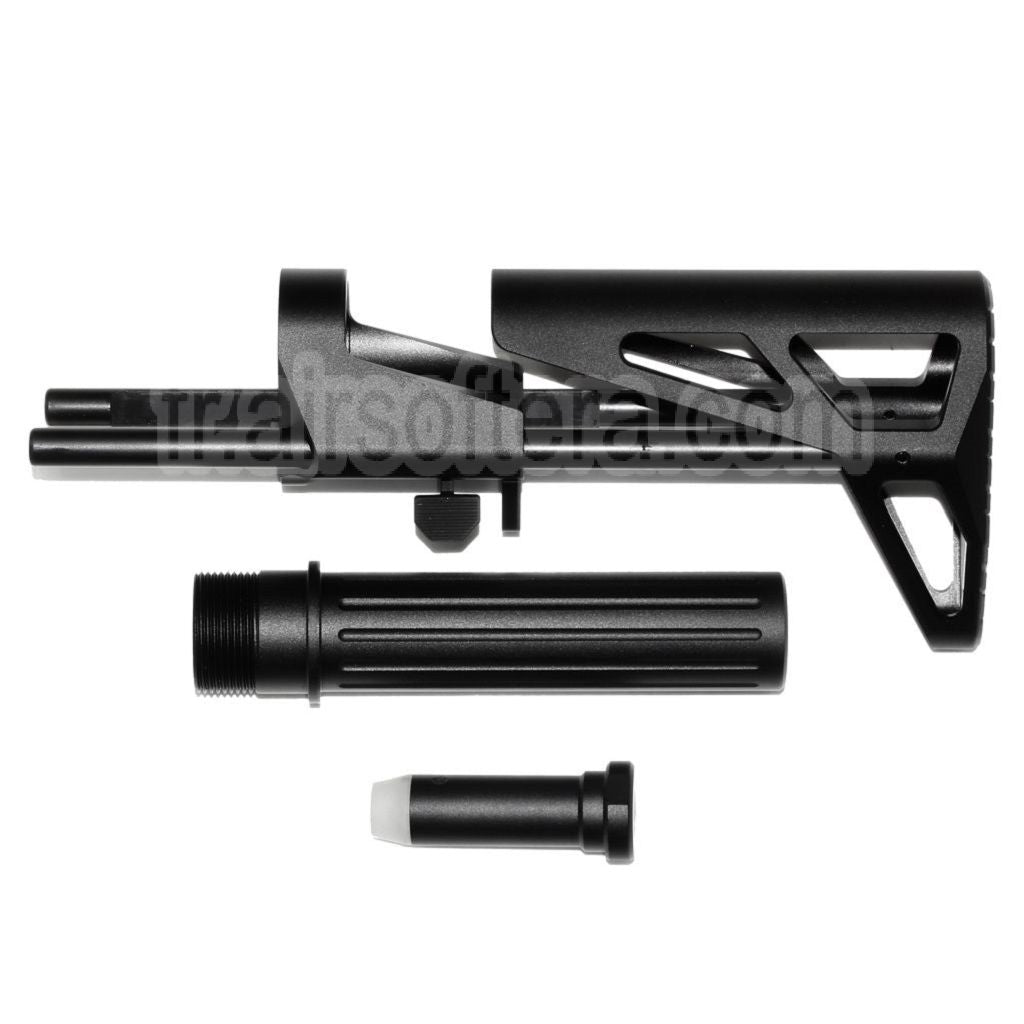 5KU 5-Position MDX Rétractable CQB Crosse Convient pour VFC GHK WA M4 Série GBB Fusil Airsoft Noir