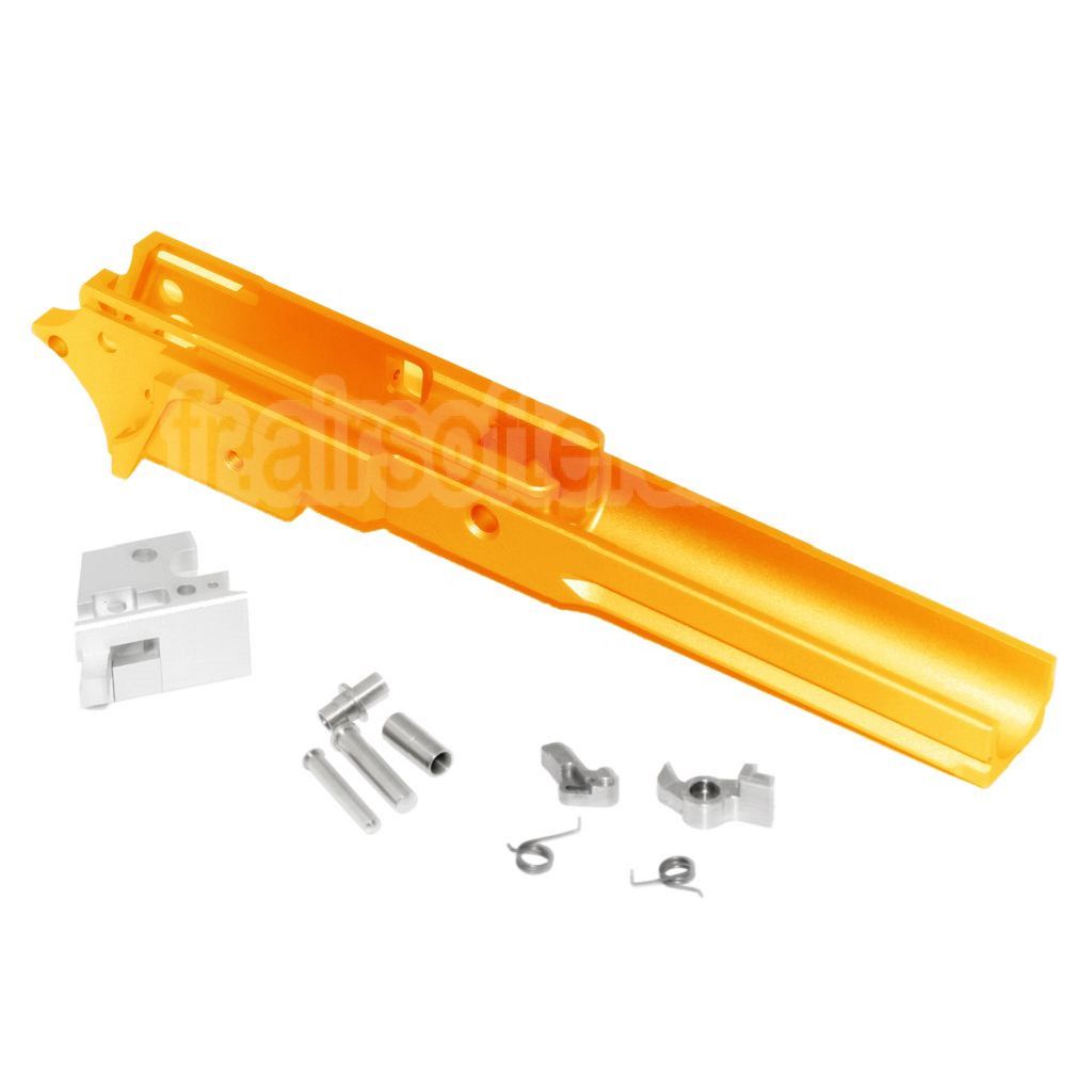 Châssis Sous les rails en aluminium CNC 5KU, Version Type 2, adapté pour Tokyo Marui hi-capa série GBB Pistolet Airsoft