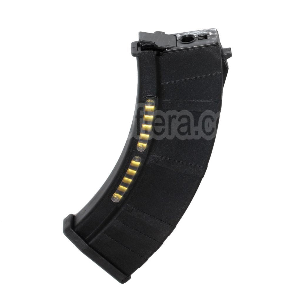 CYMA 600 Billes Polymère Hi-Cap Chargeur avec écran factice Convient pour AK Série AEG Fusil Airsoft Noir