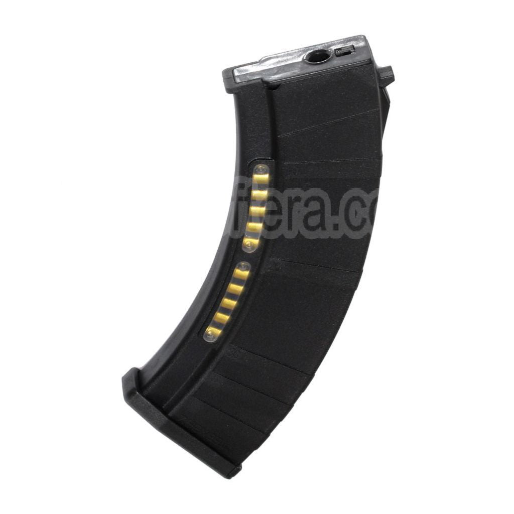 CYMA 220 Billes Polymère Mid-Cap Chargeur avec écran factice Convient pour AK Série AEG Fusil Airsoft Noir