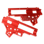 CYMA CNC Aluminium 8mm QD Vitesse Boîte Boîtier Convient pour CYMA Platinum Série SR25 QBS Série AEG Fusil Airsoft Rouge