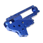 CYMA CNC Aluminium 8mm QD Vitesse Boîte Boîtier Convient pour CYMA Platinum Série M4 QBS Série AEG Fusil Airsoft Bleu