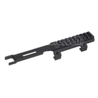 CYMA 215mm Extended Top Rail Viseur Montage Convient pour CYMA Tokyo Marui MP5K Série AEG Fusil Airsoft Noir