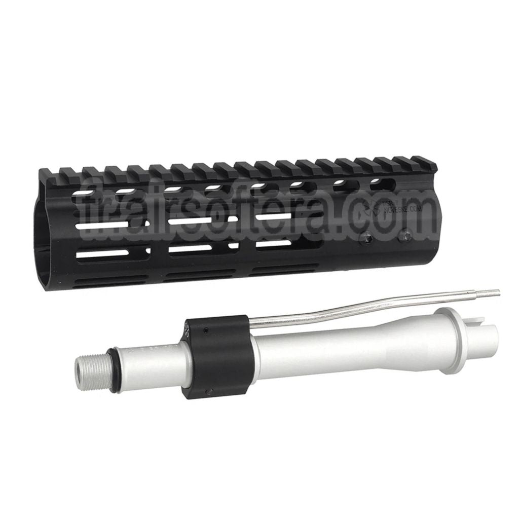 CYMA CGS Noveske SBR NSR7 (7) M-Lok Rail de Garde-Main avec Canon Extérieur Convient pour CYMA CGS AR M4 Tokyo Marui M4 MWS GBB Fusil Airsoft